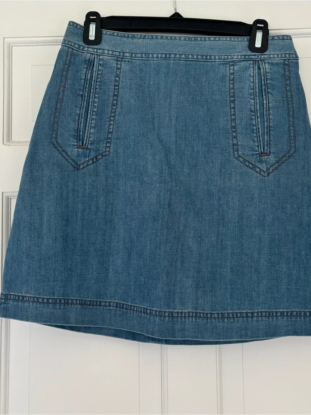 Banana Republic Light Blue Denim A-Line Skirt